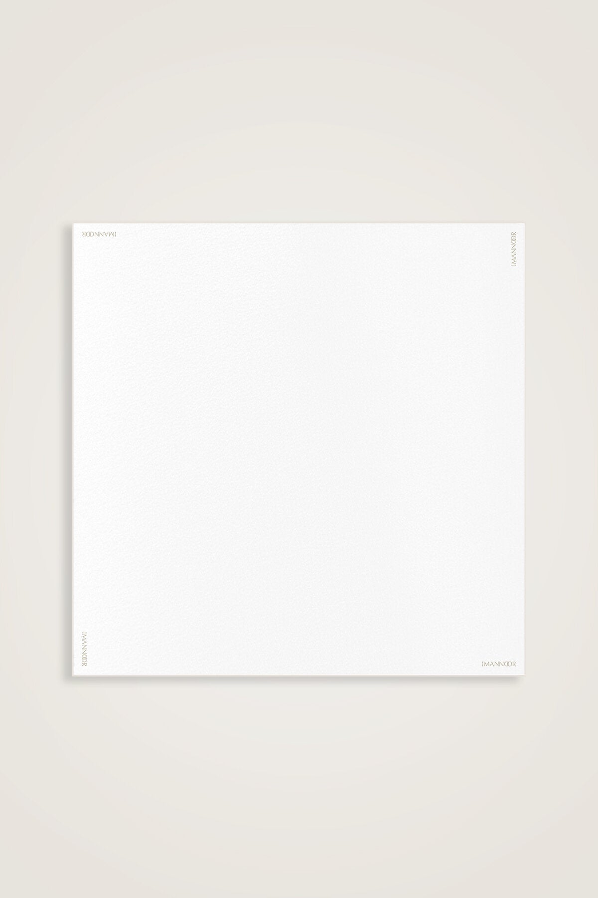 Düz Renk Beyaz Krep İpek Eşarp 110x110