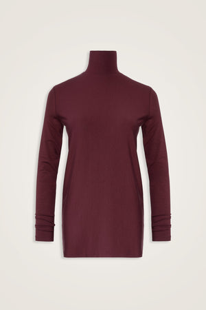 Solid Color Burgundy Supreme Blouse