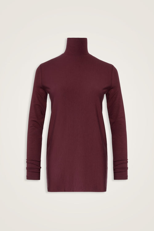 Solid Color Burgundy Supreme Blouse