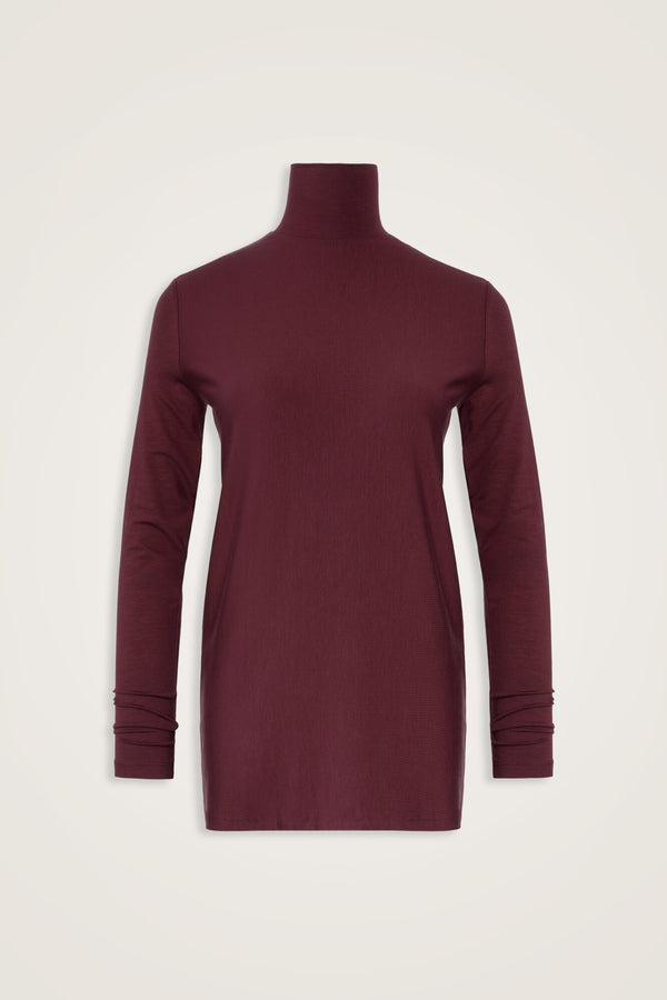 Solid Color Burgundy Supreme Blouse