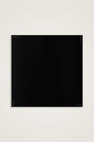Düz Renk Siyah Krep İpek Eşarp 110x110