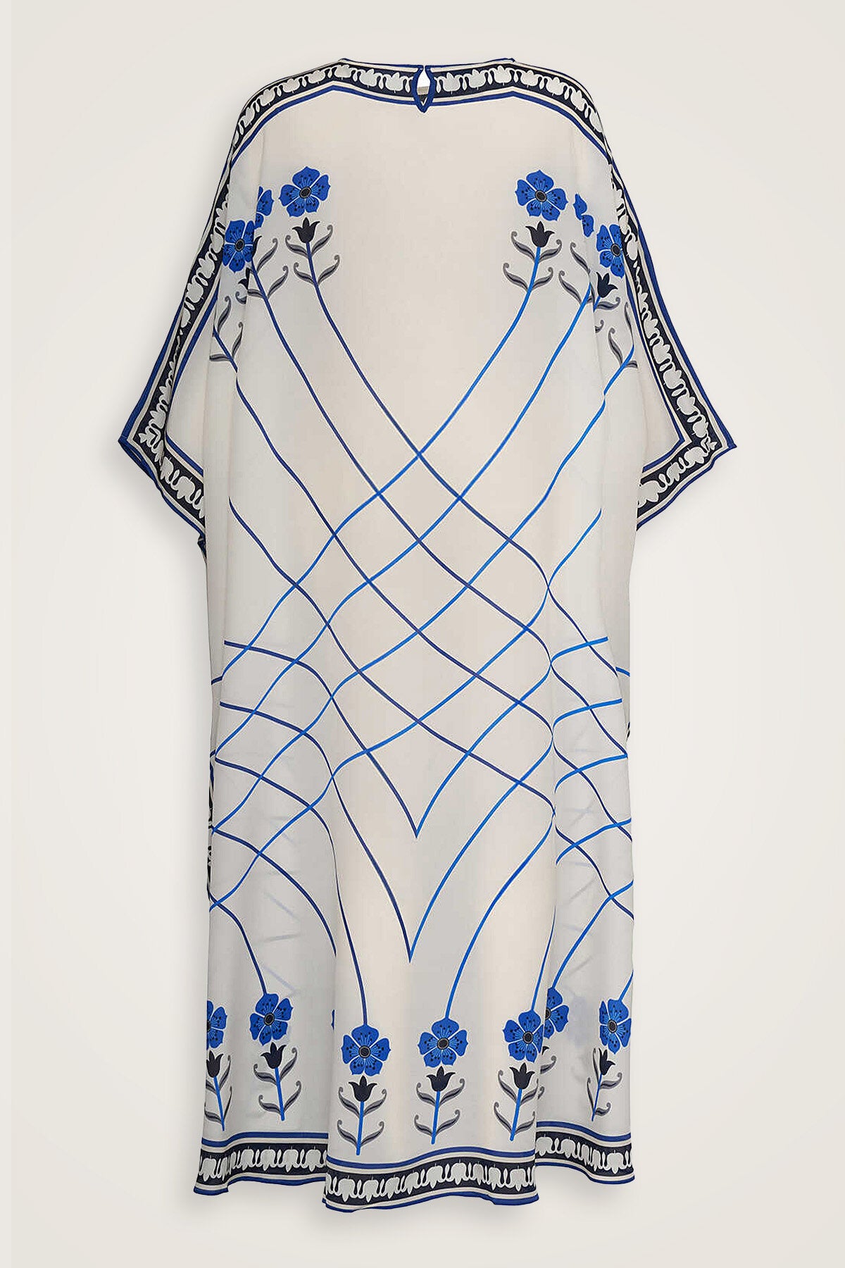 Geçit Beyaz İpek Kaftan