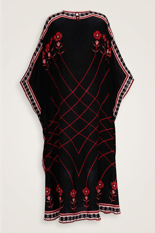 Geçit Kırmızı İpek Kaftan