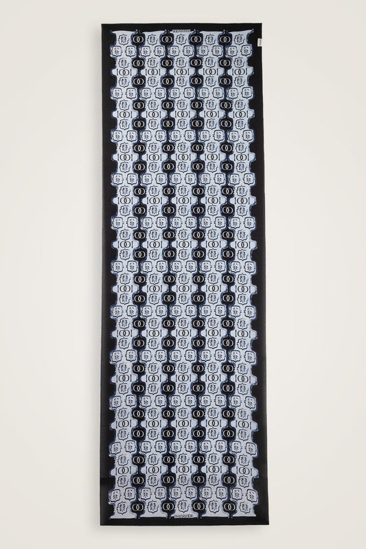 Girdap İpek Mavi Pijama Şalı 70x210