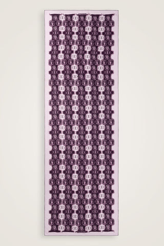 Girdap Mürdüm Krep İpek Şal 70x210