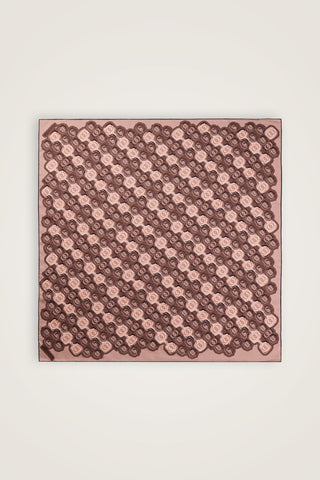 Girdap Pudra Tivil İpek Eşarp 95x95