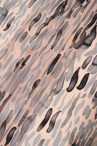 Göl Kenarı Somon Krep İpek Kaftan Şal 70x210