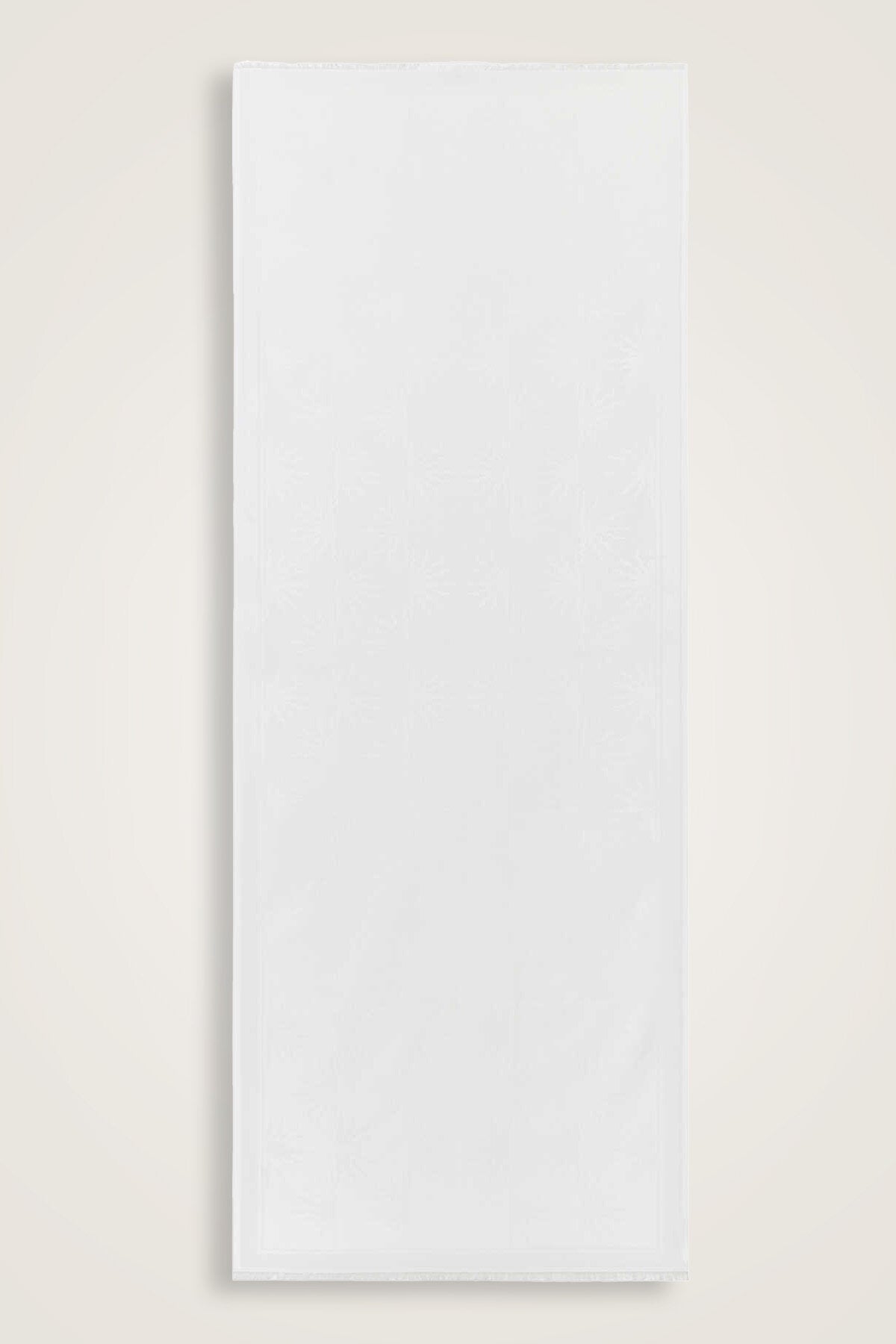 Güneş Doğarken Beyaz Pamuk İpek Şal 80x200