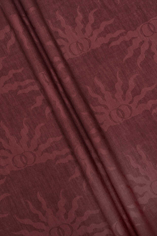 Güneş Doğarken Bordo Ferah Tencel Şal 70x200