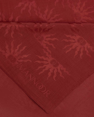 Güneş Doğarken Bordo Shiny Jakar Şal 70x200
