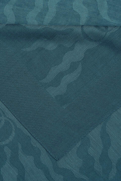 Güneş Doğarken Turkuaz Ferah Tencel Şal 70x200