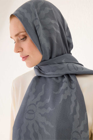 Güneş Doğarken Gri Ferah Tencel Şal 70x200