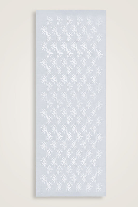 Güneş Doğarken Gümüş Shiny Jakar Şal 70x200