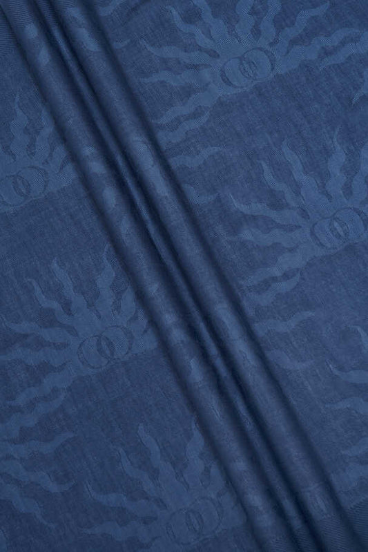 Güneş Doğarken Lacivert Ferah Tencel Şal 70x200