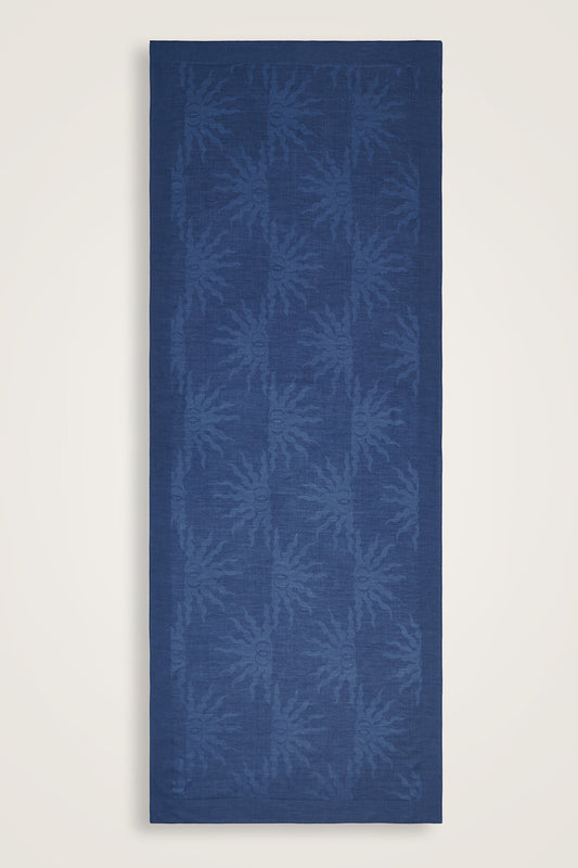 Güneş Doğarken Lacivert Ferah Tencel Şal 70x200