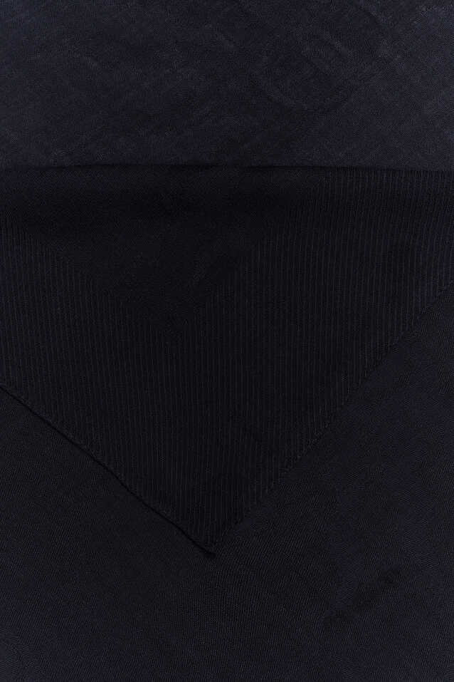 Güneş Doğarken Siyah Desenli Baskı Ferah Tencel Şal 70x200