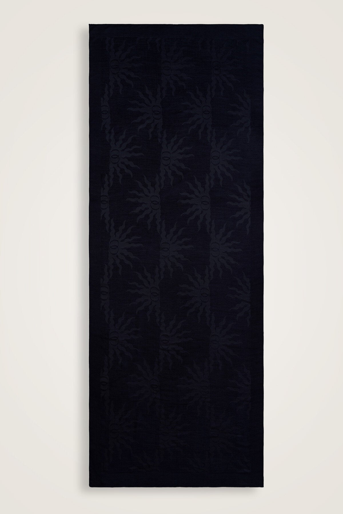 Güneş Doğarken Siyah Desenli Baskı Ferah Tencel Şal 70x200