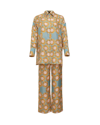 Halkalar Somon İpek Pijama Pantolon