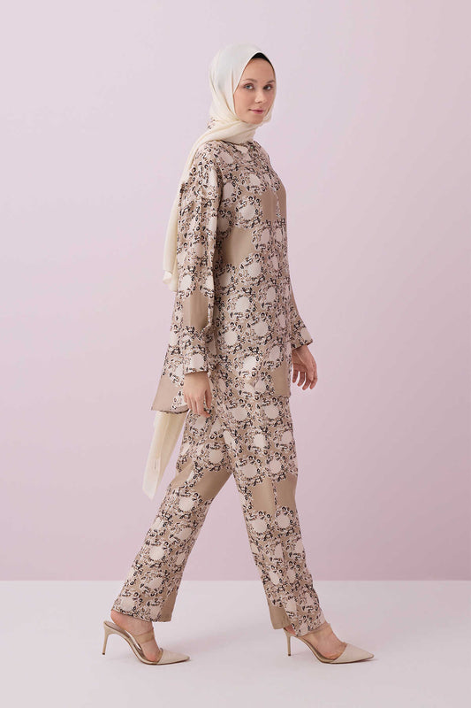 Halkalar Taş İpek Pijama Pantolon