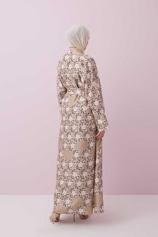 Halkalar Taş Tivil İpek Kimono