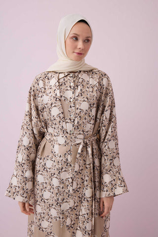 Halkalar Taş Tivil İpek Kimono
