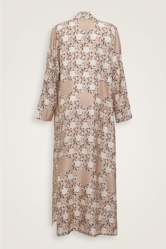 Halkalar Taş Tivil İpek Kimono