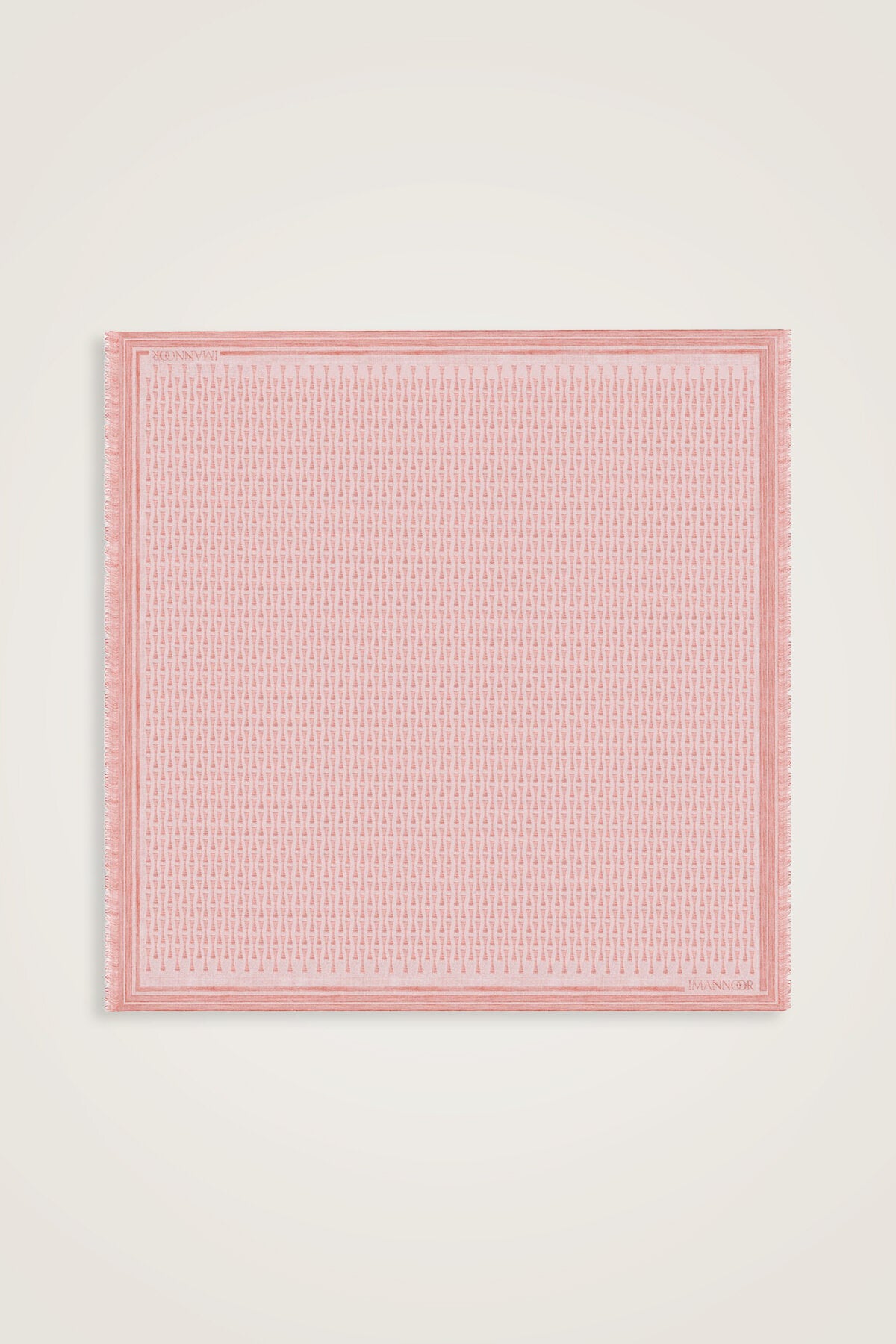 I Monogram Kırmızı İpek Eşarp 140x140