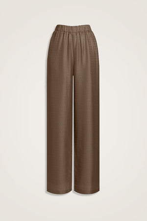 Iman I Silk Pajamas Pant Light Brown
