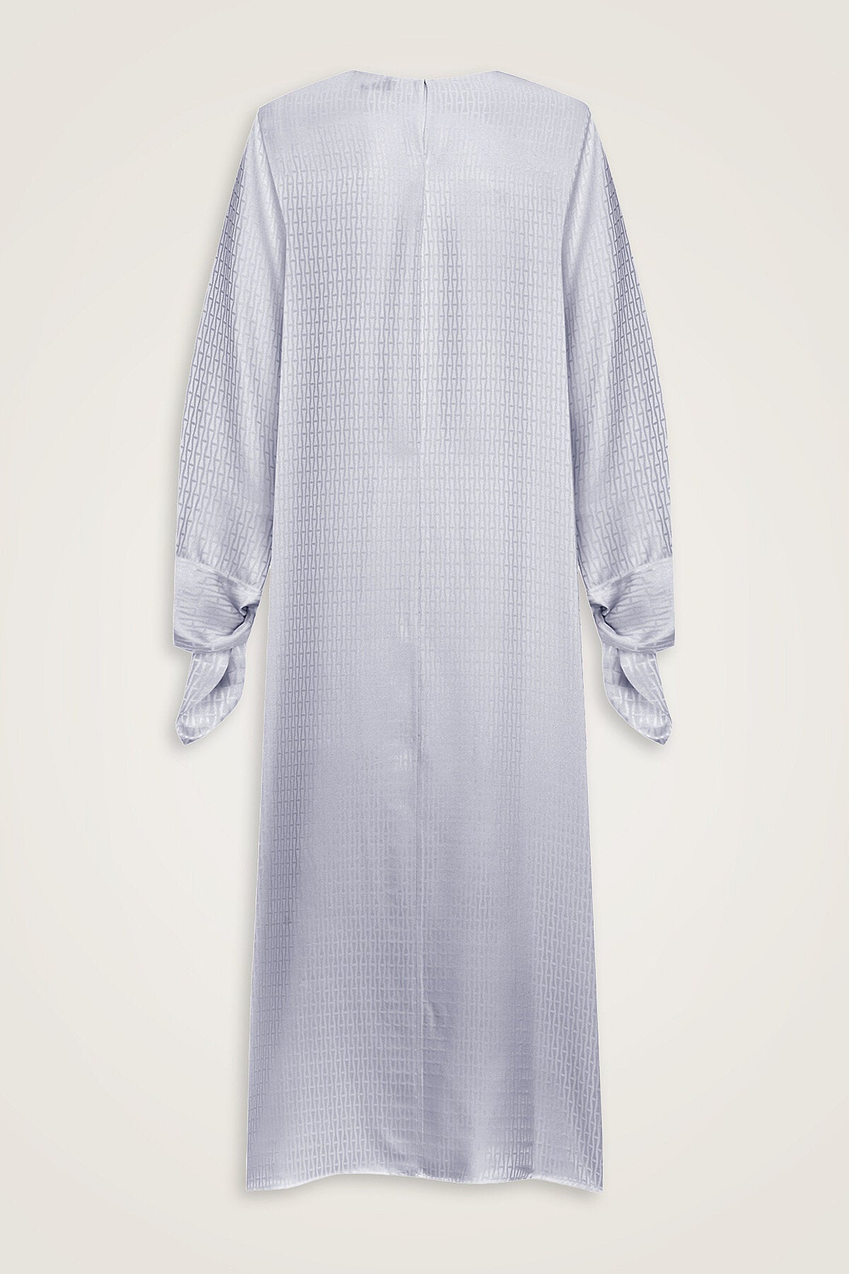 İman I Manşet Detaylı Gri Elbise
