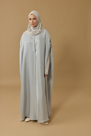 İman I Gümüş İpek Abaya