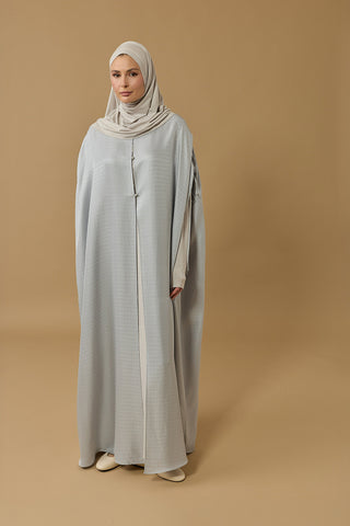 İman I Gümüş İpek Abaya