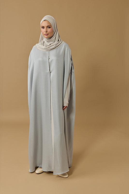 İman I Gümüş İpek Abaya