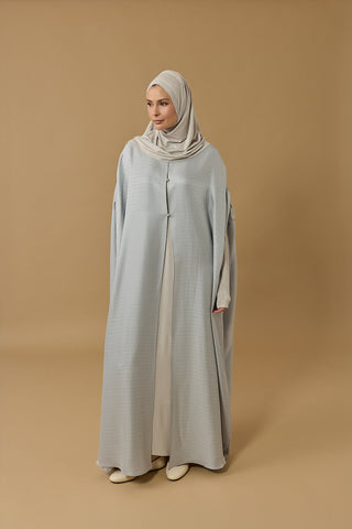 İman I Gümüş İpek Abaya