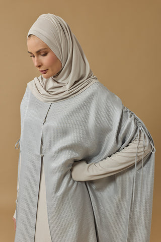İman I Gümüş İpek Abaya