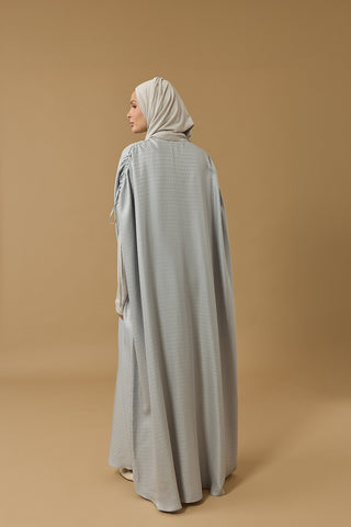 İman I Gümüş İpek Abaya