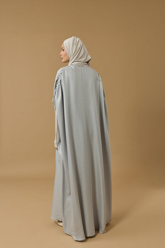 İman I Gümüş İpek Abaya