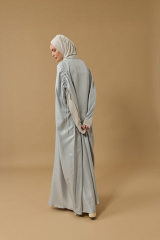 İman I Gümüş İpek Abaya
