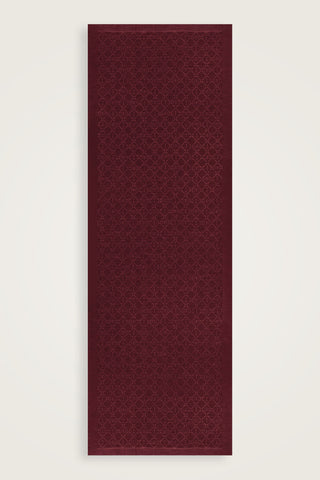 İman I Kafes Bordo Tencel Pamuk İpek Şal 70x200
