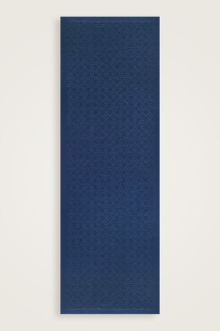 İman I Kafes Lacivert Tencel Pamuk İpek Şal 70x200