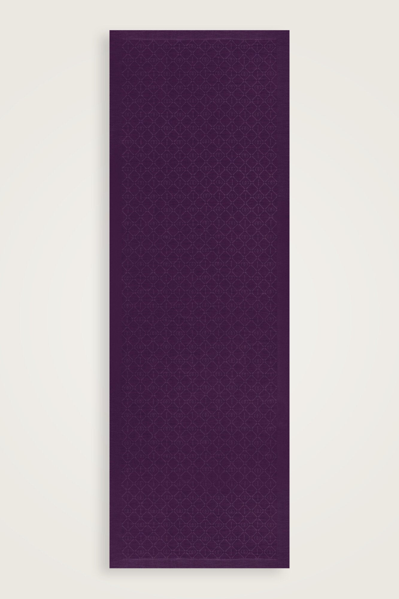 İman I Kafes Mor Tencel Pamuk İpek Şal 70x200