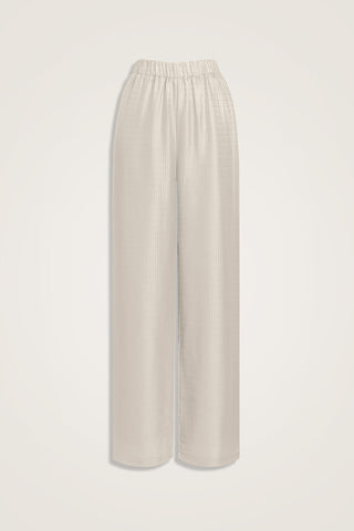 Iman I Krem İpek Pijama Pantolon