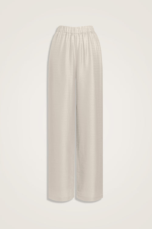 Iman I Silk Pajamas Pant Cream