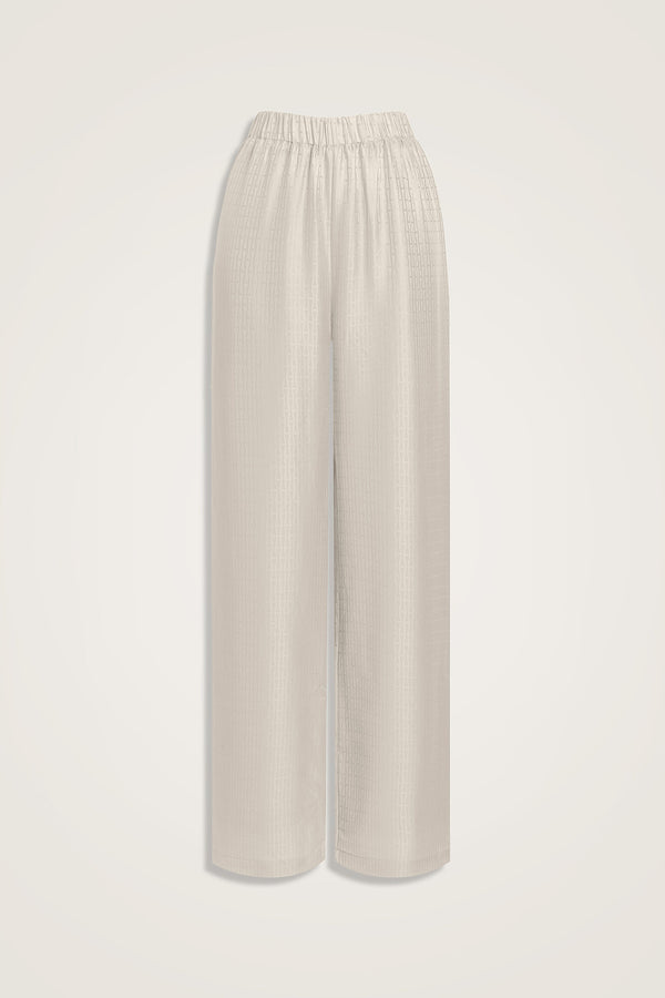 Iman I Silk Pajamas Pant Cream