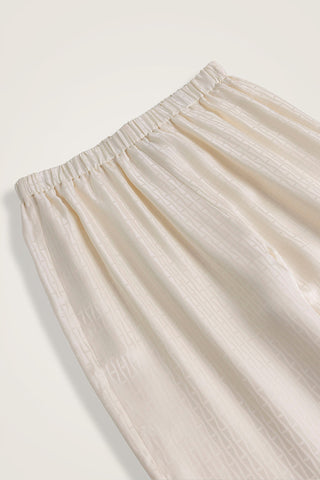 Iman I Krem İpek Pijama Pantolon