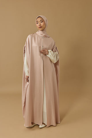 İman I Pudra İpek Abaya