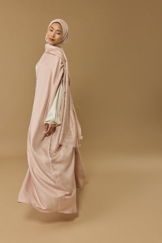 İman I Pudra İpek Abaya