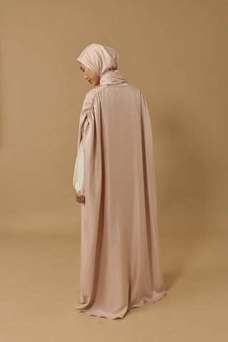 İman I Pudra İpek Abaya