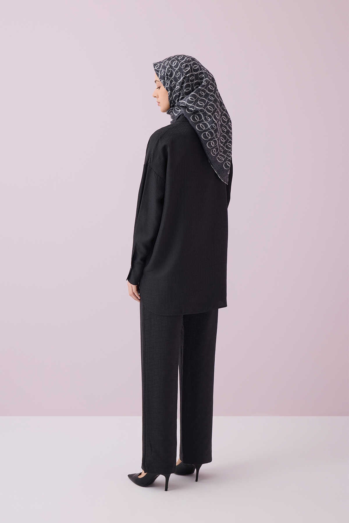 Iman I Siyah İpek Pijama Pantolon