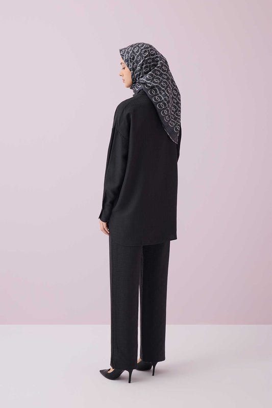 Iman I Siyah İpek Pijama Pantolon