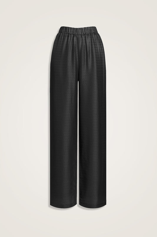 Iman I Siyah İpek Pijama Pantolon